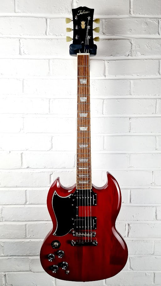 TOKAI SG CHERRY RED LEFT HANDED ELECTRIC GUITAR