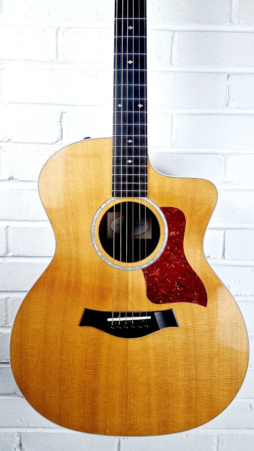 TAYLOR 214CE CF DLX COPAFERA SITKA ELECTRO ACOUSTIC GUITAR + TAYLOR HARD CASE