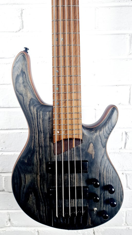 CORT B5 ELEMENT ARTISAN OPEN PORE TRANS BLACK 5 STRING BASS GUITAR