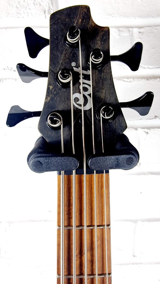 CORT B5 ELEMENT ARTISAN OPEN PORE TRANS BLACK 5 STRING BASS GUITAR