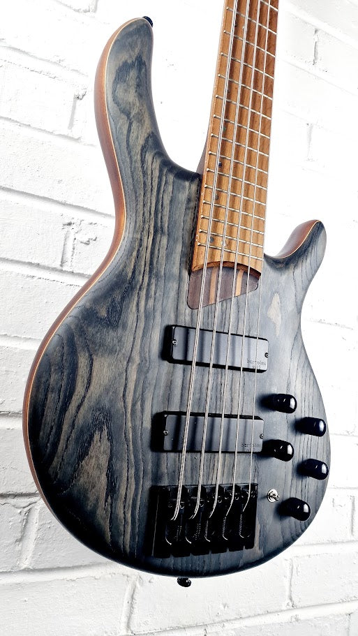 CORT B5 ELEMENT ARTISAN OPEN PORE TRANS BLACK 5 STRING BASS GUITAR