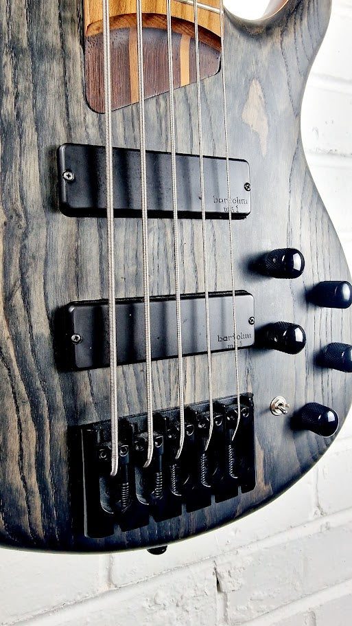 CORT B5 ELEMENT ARTISAN OPEN PORE TRANS BLACK 5 STRING BASS GUITAR