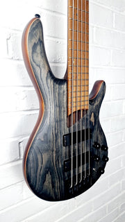 CORT B5 ELEMENT ARTISAN OPEN PORE TRANS BLACK 5 STRING BASS GUITAR
