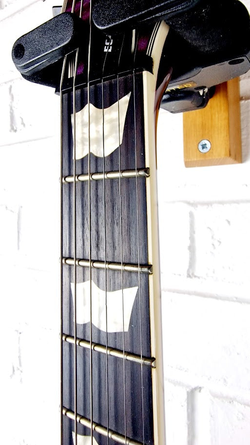 ESP LTD EC-1000FM STP DELUXE SEE THRU PURPLE LES PAUL ELECTRIC GUITAR