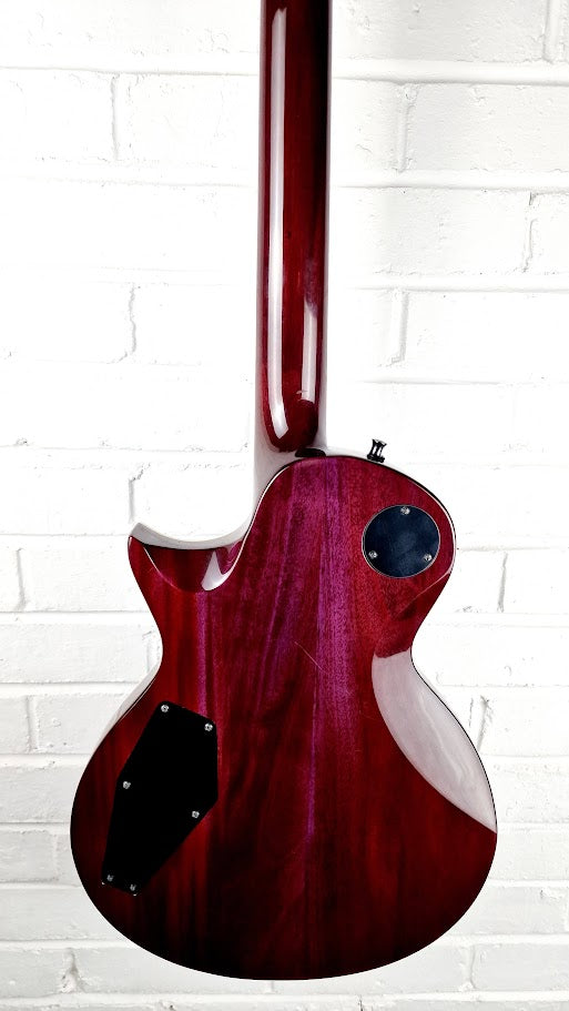 ESP LTD EC-1000FM STP DELUXE SEE THRU PURPLE LES PAUL ELECTRIC GUITAR