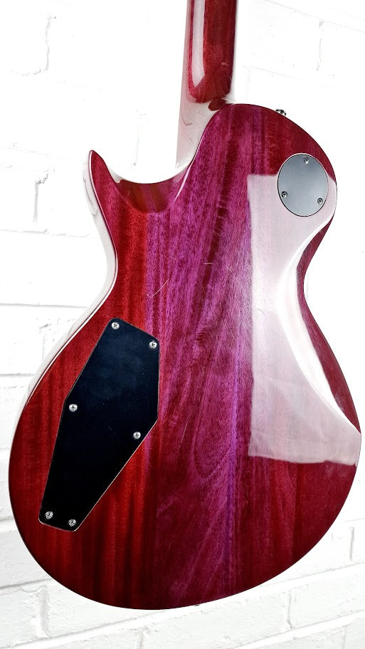 ESP LTD EC-1000FM STP DELUXE SEE THRU PURPLE LES PAUL ELECTRIC GUITAR