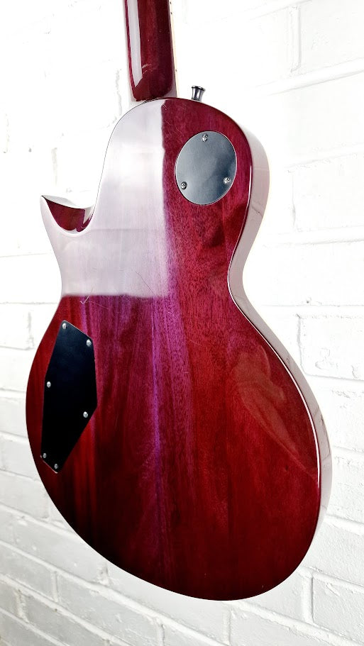 ESP LTD EC-1000FM STP DELUXE SEE THRU PURPLE LES PAUL ELECTRIC GUITAR