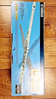 YAMAHA YFL 212 FLUTE WITH ORIGINAL BOX, CARRY CASE AND HARD CASE