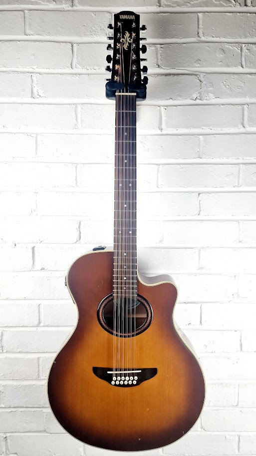 YAMAHA APX-5-12A DARK BROWN BURST 12 STRING ELECTRO ACOUSTIC GUITAR