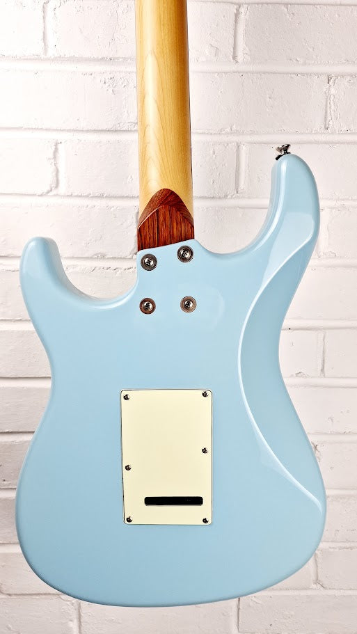 VINTAGE ADVANCE AV6 LAGUNA BLUE STRATOCASTER ELECTRIC GUITAR