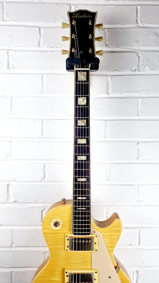 KIMBARA LES PAUL NATURAL JAPANESE ELECTRIC GUITAR + HARD CASE
