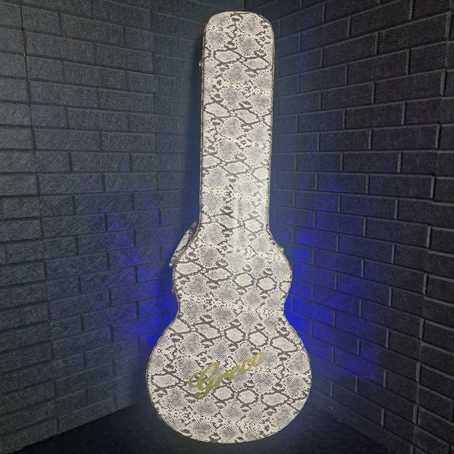 THOMANN GRECO LES PAUL SNAKESKIN STYLE HARD CASE
