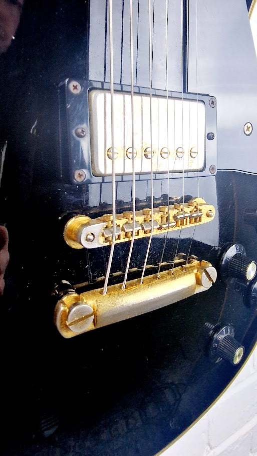 GRECO LES PAUL BLACK BEAUTY CREAM BINDING KOREAN ELECTRIC GUITAR