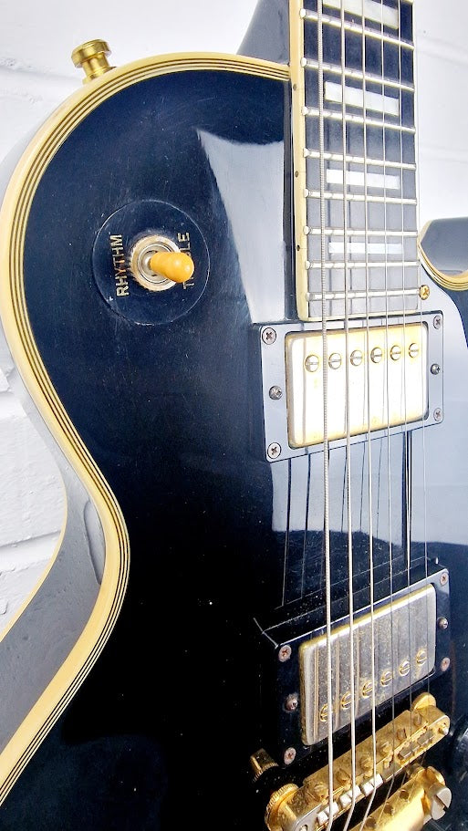 GRECO LES PAUL BLACK BEAUTY CREAM BINDING KOREAN ELECTRIC GUITAR