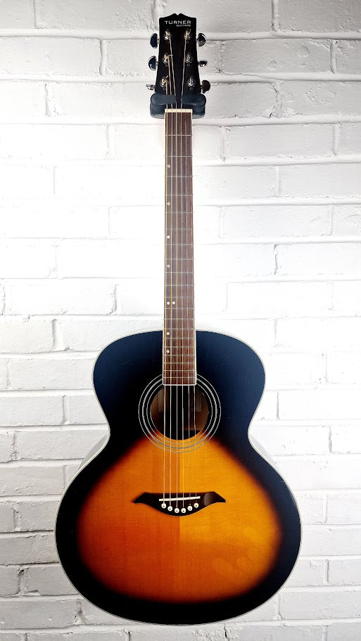 TURNER 65VS VINTAGE SUNBURST JUMBO ACOUSTIC GUITAR