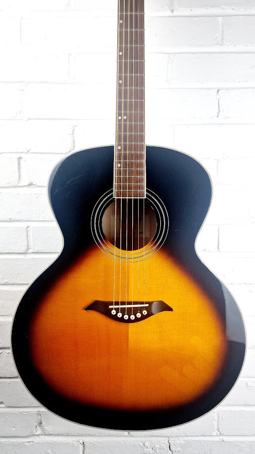 TURNER 65VS VINTAGE SUNBURST JUMBO ACOUSTIC GUITAR