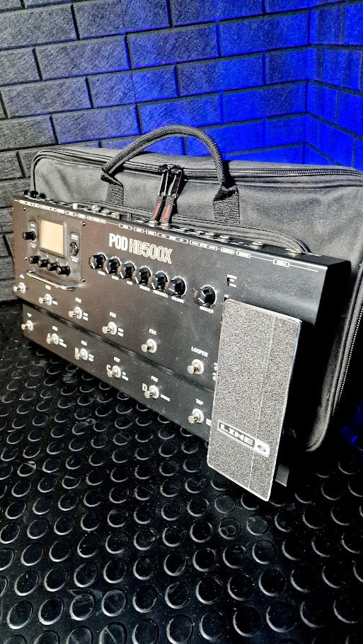 LINE 6 POD HD500X AMP MODELLING MULTI EFFECTS PEDAL + GATOR CASE