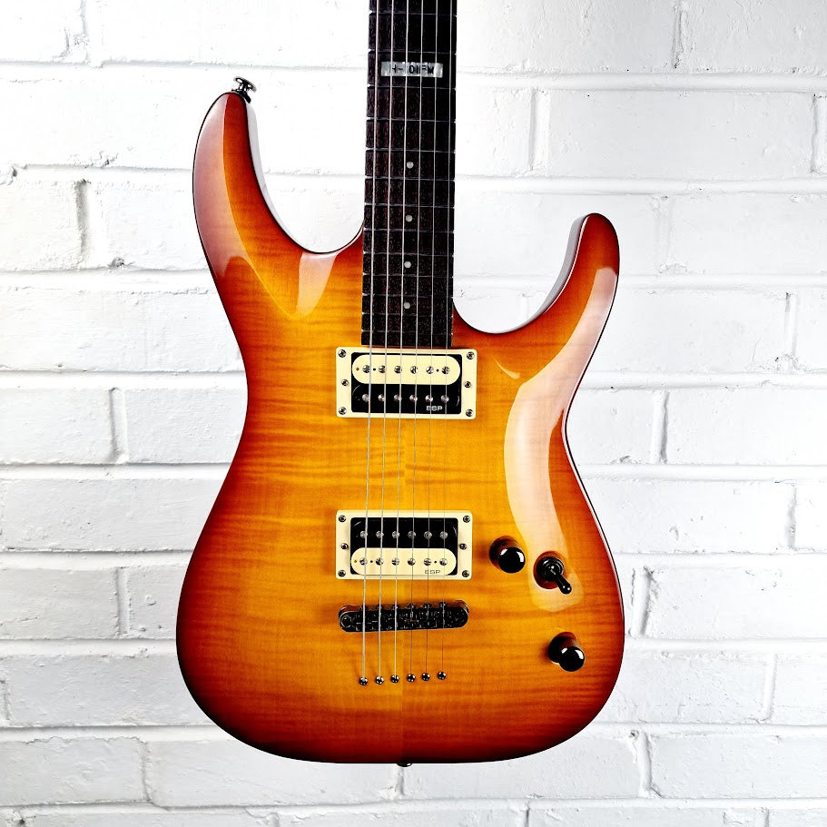 ESP LTD H-101FM AMBER SUNBURST ELECTRIC GUITAR