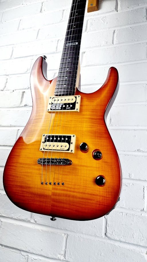 ESP LTD H-101FM AMBER SUNBURST ELECTRIC GUITAR