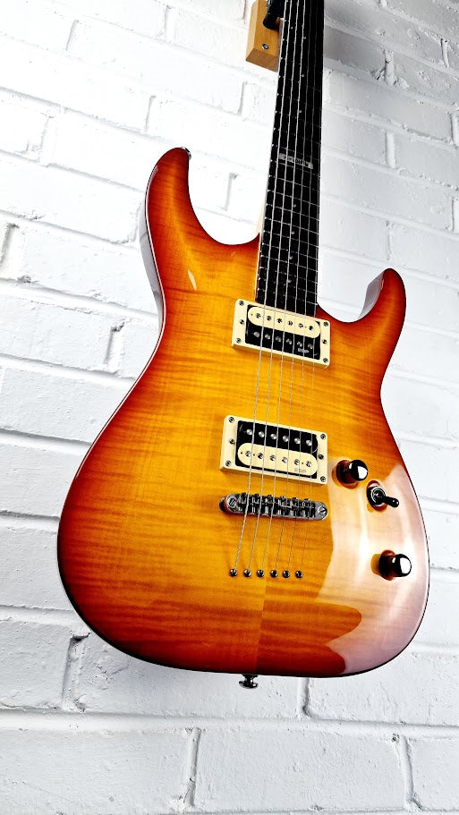 ESP LTD H-101FM AMBER SUNBURST ELECTRIC GUITAR