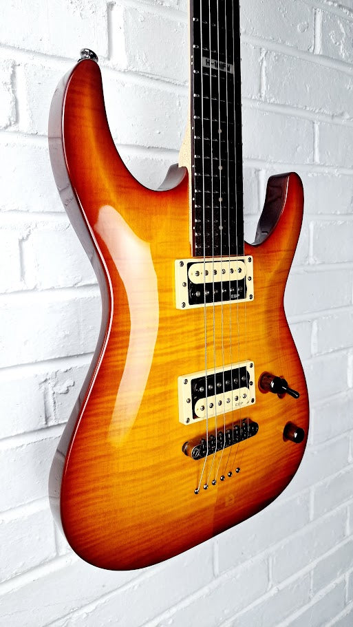 ESP LTD H-101FM AMBER SUNBURST ELECTRIC GUITAR