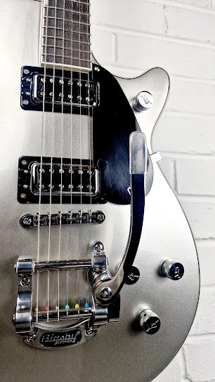 GRETSCH G5230T ELECTROMATIC JET FT WITH BIGSBY AIRLINE SILVER ELECTRIC GUITAR