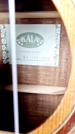 KALA KA-ATP-CTG SOLID CEDAR ACACIA TENOR UKULELE + CASE