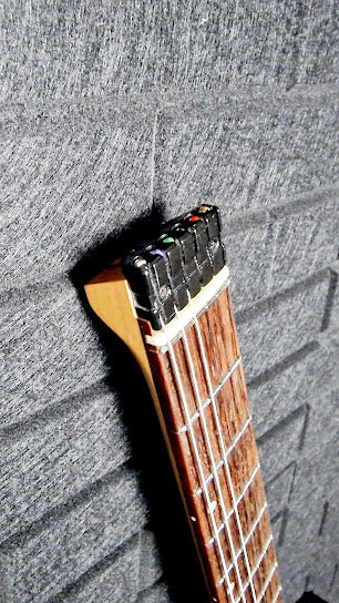 EART GW2 SOLID BLACK HEADLESS ELECTRIC GUITAR