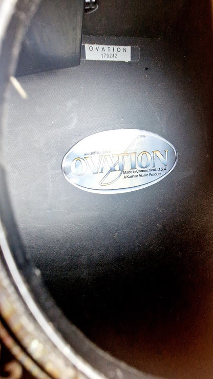 OVATION 1658 CUSTOM LEGEND 12 STRING BOWL BACK GUITAR AND HARD CASE