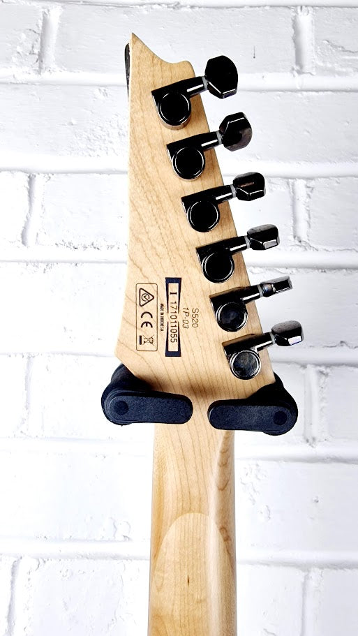 IBANEZ S520 TRANSPARENT BLACK SUNBURST ELECTRIC GUITAR