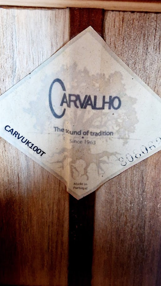 CARVLAHO CARVUK100T TENOR UKULELE AND CASE