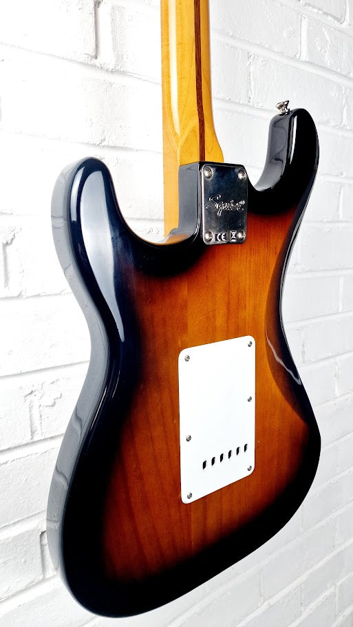 FENDER SQUIER CLASSIC VIBE 50'S 2 TONE SUNBURST ELECTRIC GUITAR