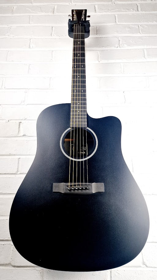 MARTIN DCXAE BLACK ELECTRO ACOUSTIC GUITAR