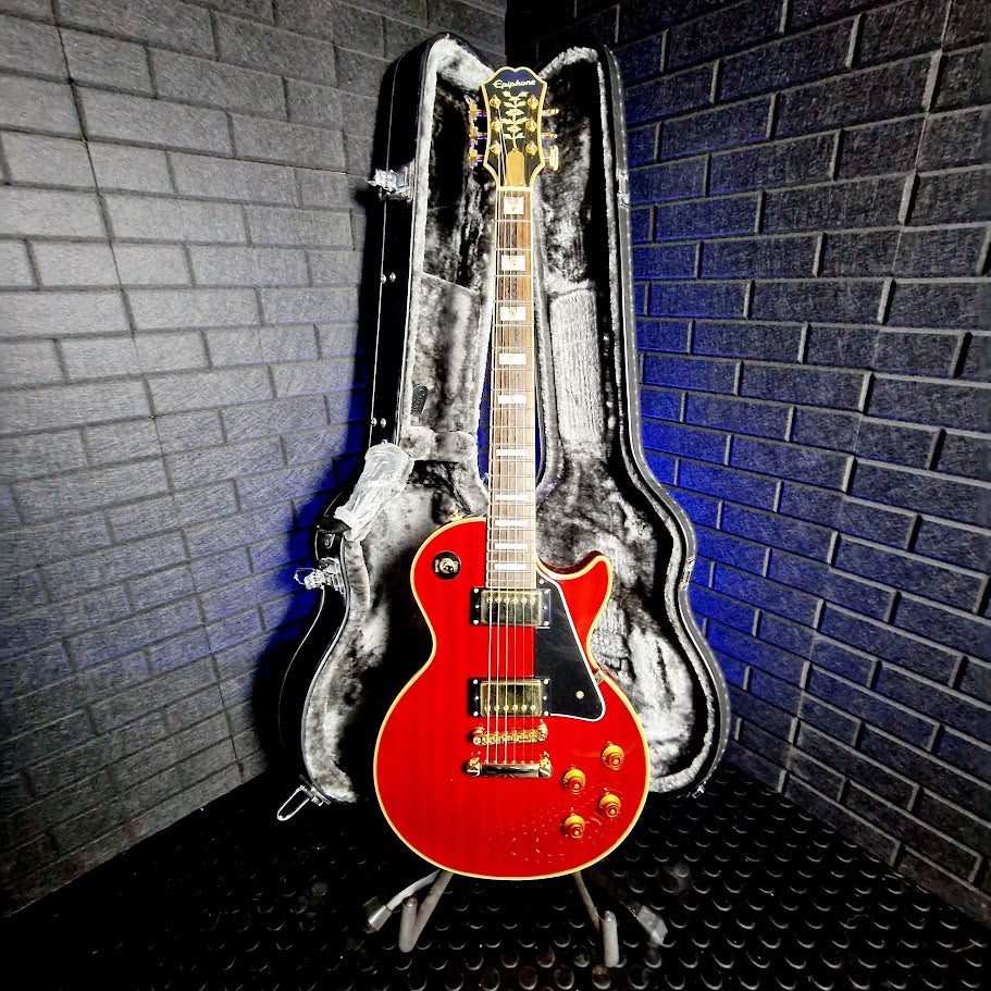 EPIPHONE LES PAUL CUSTOM PRO OUTFIT 100TH ANNIVERSARY CHERRY + CASE