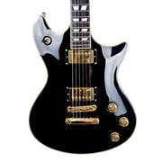 SCHECTER DIAMOND SERIES TEMPEST CUSTOM BLACK ELECTRIC GUITAR
