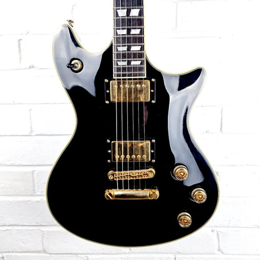 SCHECTER DIAMOND SERIES TEMPEST CUSTOM BLACK ELECTRIC GUITAR