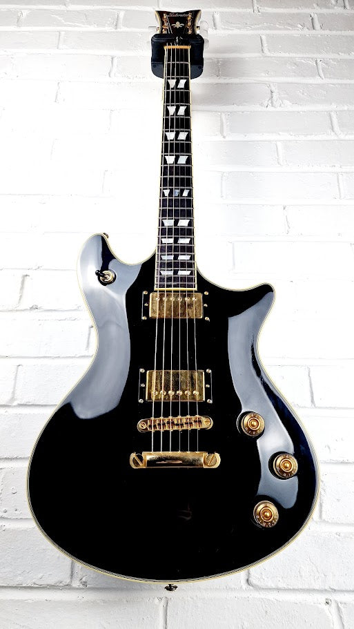 SCHECTER DIAMOND SERIES TEMPEST CUSTOM BLACK ELECTRIC GUITAR