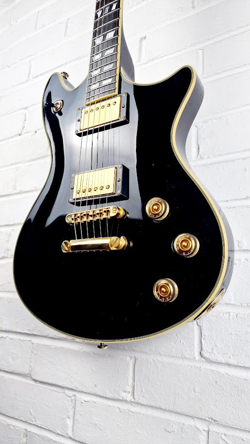 SCHECTER DIAMOND SERIES TEMPEST CUSTOM BLACK ELECTRIC GUITAR