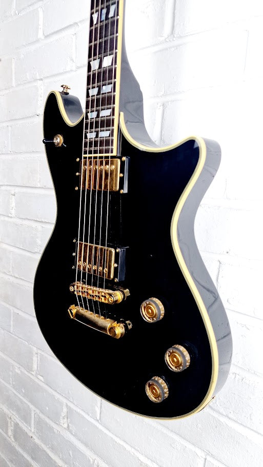 SCHECTER DIAMOND SERIES TEMPEST CUSTOM BLACK ELECTRIC GUITAR