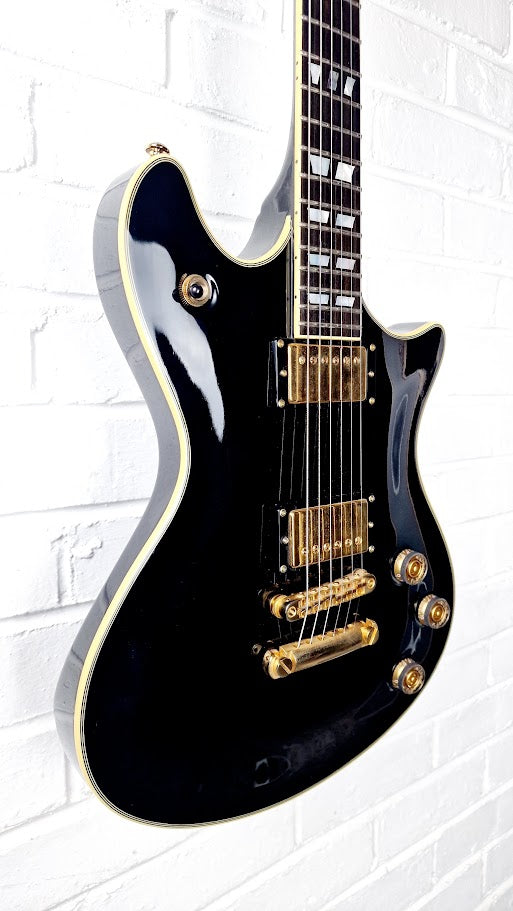 SCHECTER DIAMOND SERIES TEMPEST CUSTOM BLACK ELECTRIC GUITAR