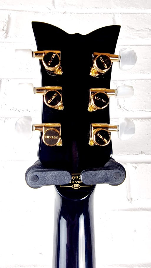 SCHECTER DIAMOND SERIES TEMPEST CUSTOM BLACK ELECTRIC GUITAR