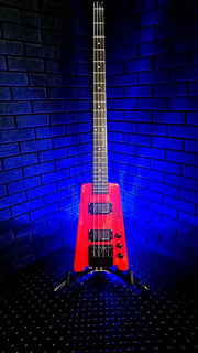 SPIRIT BY STEINBERGER XT-2 HOT ROD RED 4 STRING HEADLESS BASS GUITAR