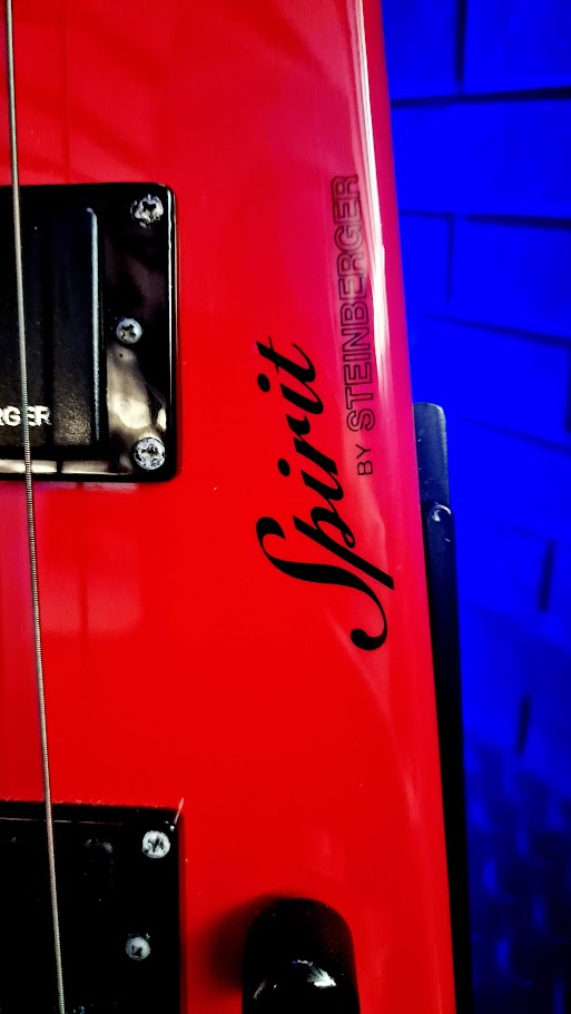 SPIRIT BY STEINBERGER XT-2 HOT ROD RED 4 STRING HEADLESS BASS GUITAR