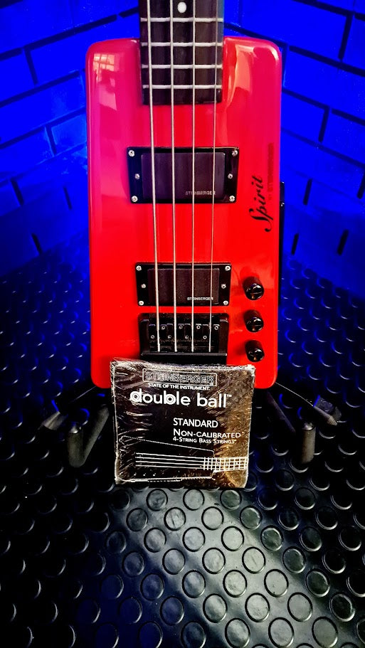 SPIRIT BY STEINBERGER XT-2 HOT ROD RED 4 STRING HEADLESS BASS GUITAR