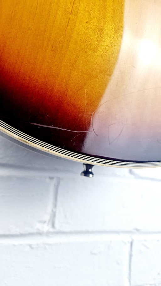 KAY LES PAUL EFFECTOR TOBACCO BURST ELECTRIC GUITAR *SPARES/REPAIRS*