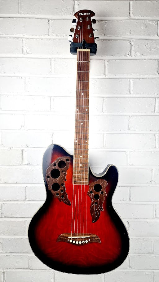 MELODY ROUNDBACK RED ACOUSTIC GUITAR