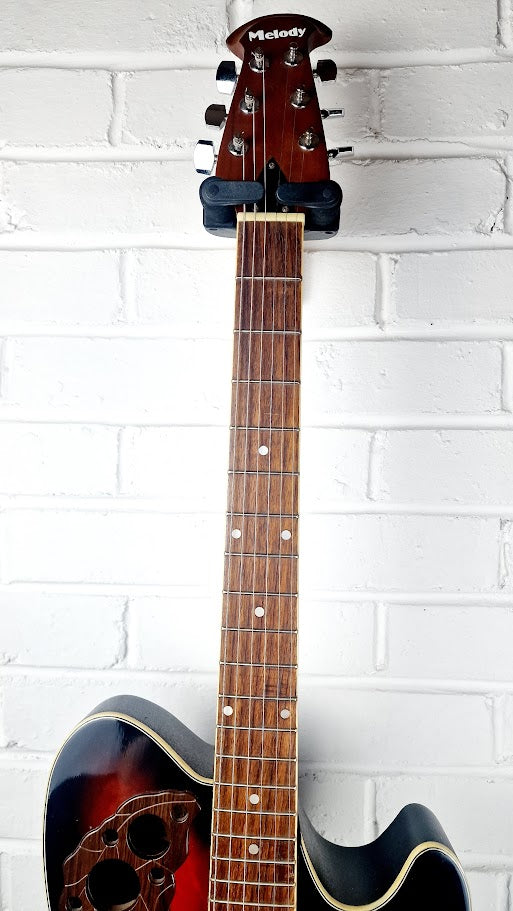 MELODY ROUNDBACK RED ACOUSTIC GUITAR