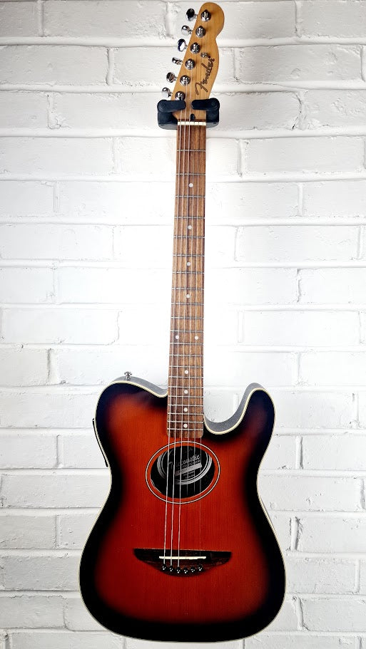 FENDER TELECOUSTIC SUNBURST ELECTRO ACOUSTIC GUITAR