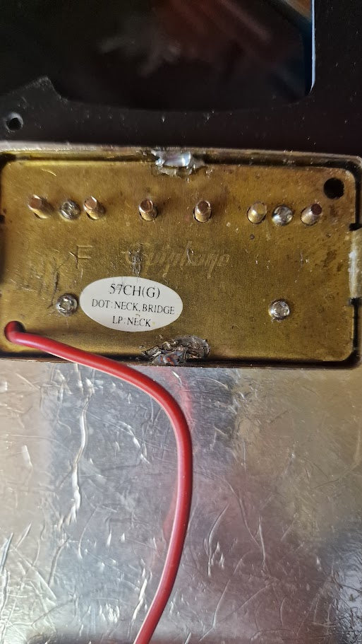 STRATOCASTER PARTSCASTER HH BLACK TOP ELECTRIC GUITAR #003