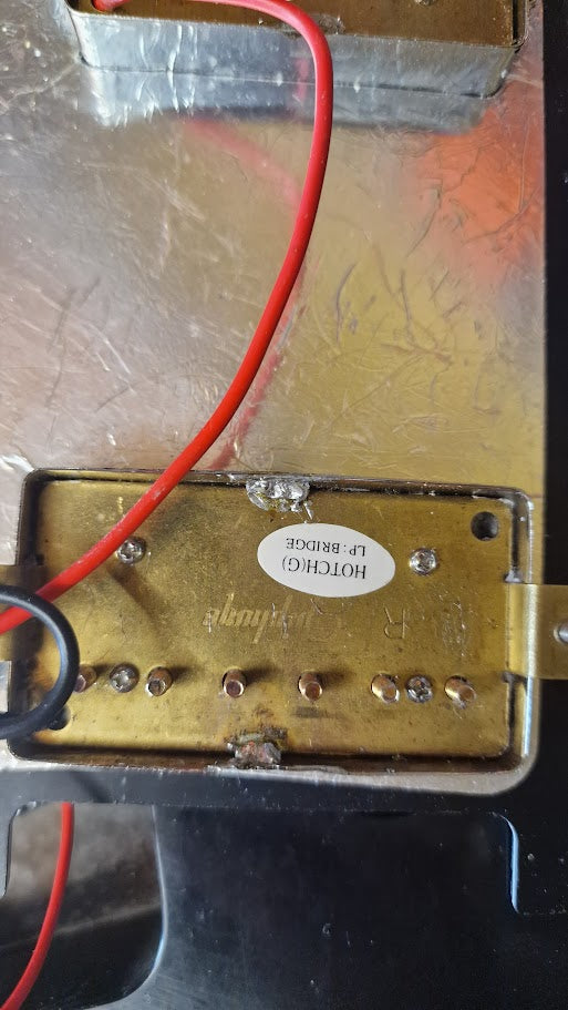 STRATOCASTER PARTSCASTER HH BLACK TOP ELECTRIC GUITAR #003